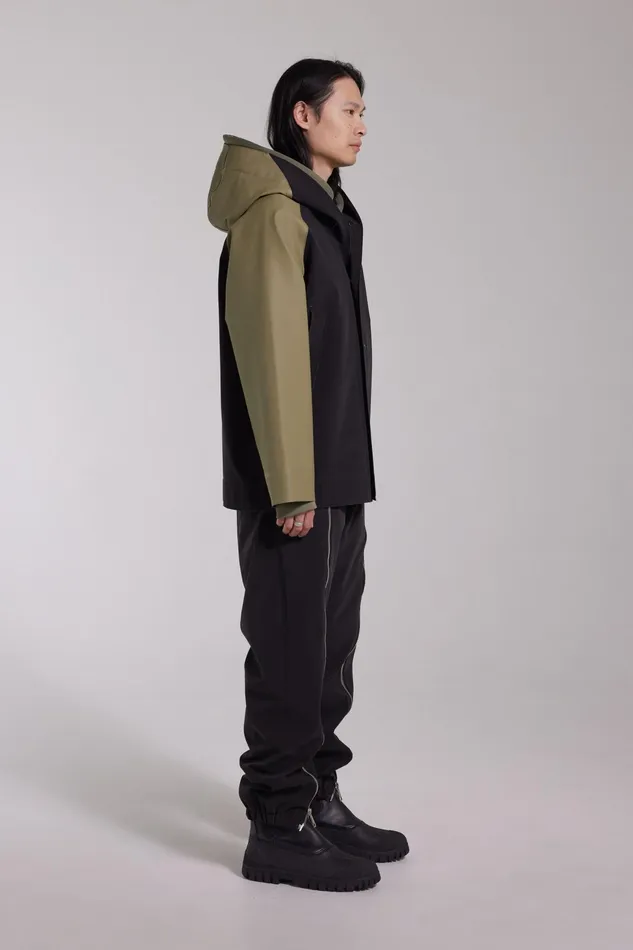 Stutterheim Bergamo Hooded Jacket Aloe Men Raincoats