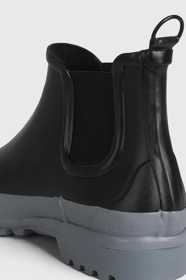 Stutterheim Chelsea Rainwalker BlackGrey Women Rain Boots