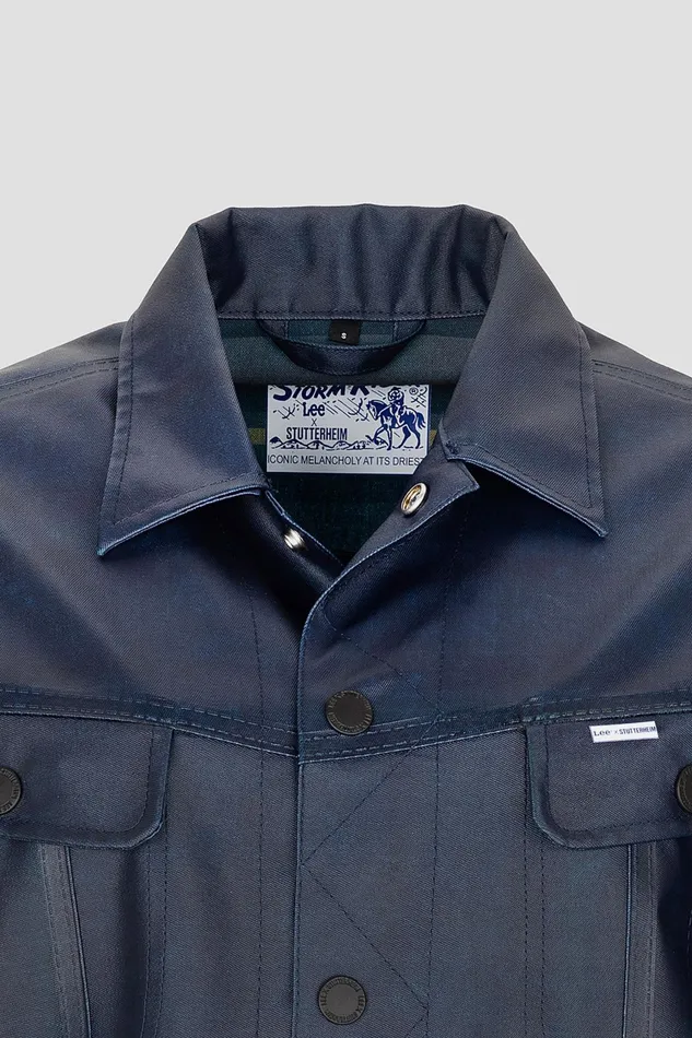 Stutterheim Lee X STUTTERHEIM Storm Rider Jacket Aviator Navy Women Raincoats