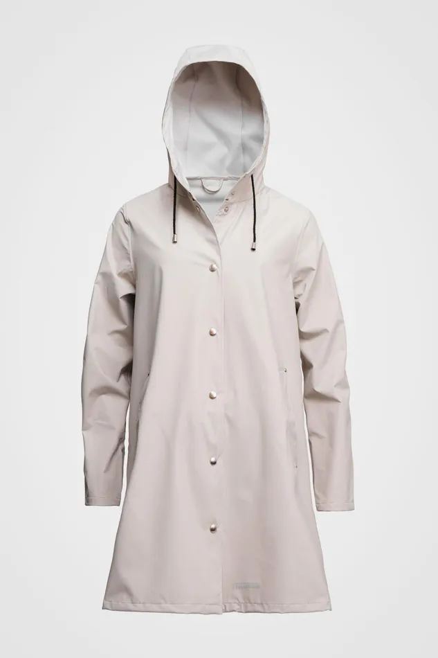 Stutterheim Mosebacke Lightweight Raincoat Light Sand Women Raincoats