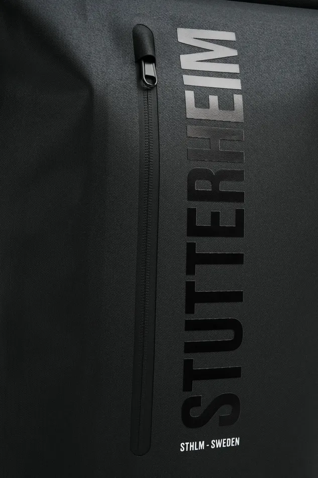 Stutterheim Rain Rolltop 25L Backpack Black Women Backpacks