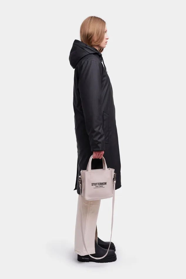Stutterheim Stockholm Long Winter Jacket Black Women Winter Coats