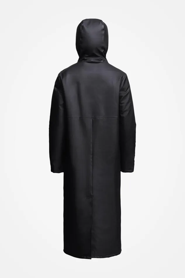 Stutterheim Stockholm Long Winter Jacket Black Women Winter Coats