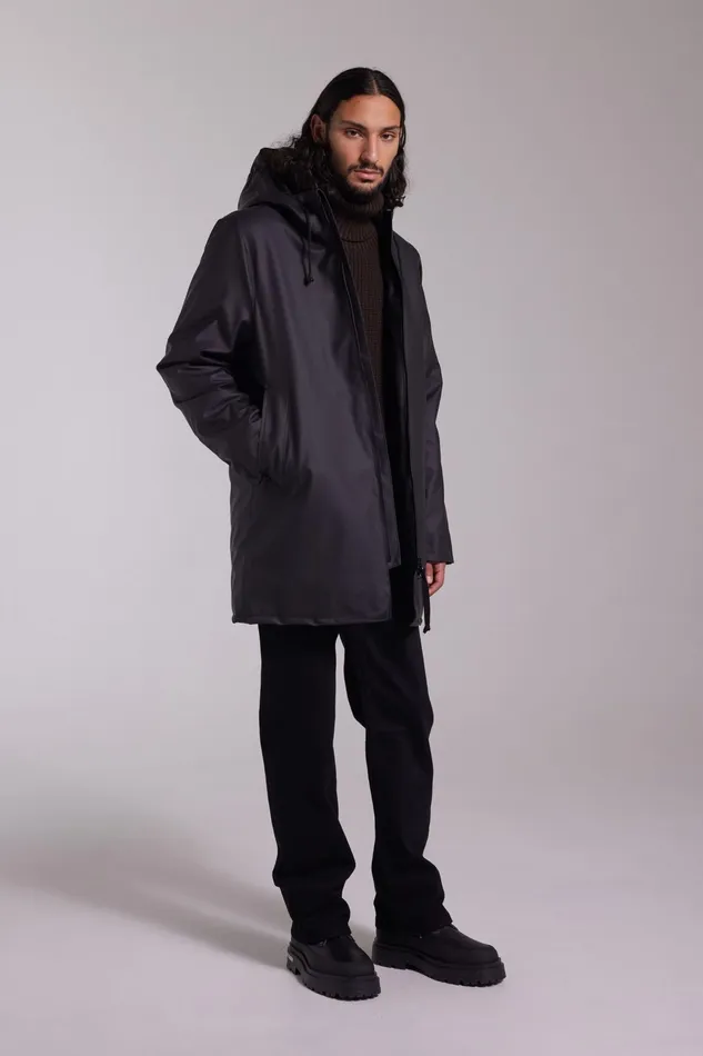 Stutterheim Stockholm Winter Jacket Black Men Winter Coats