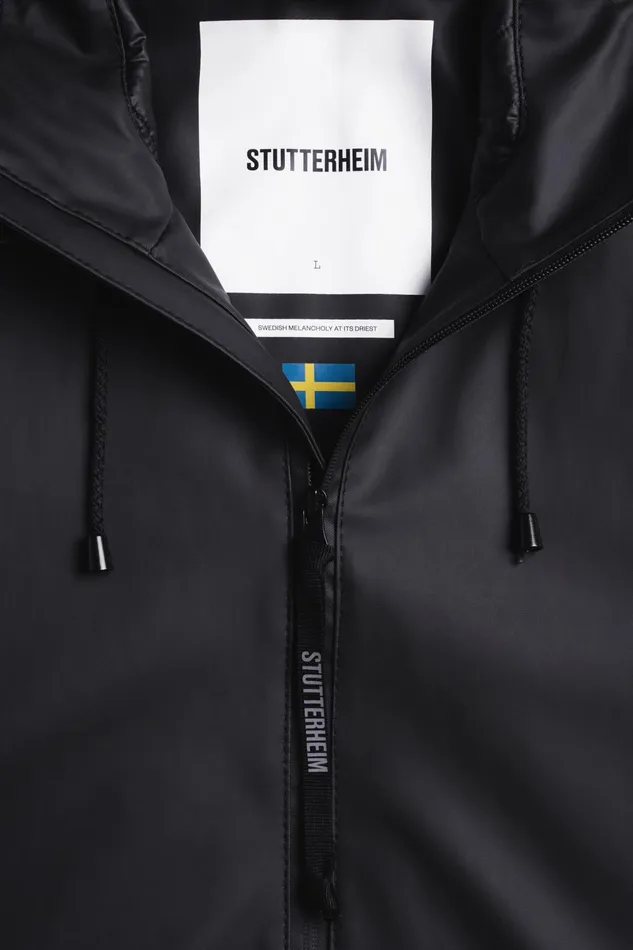 Stutterheim Stockholm Winter Jacket Black Men Winter Coats