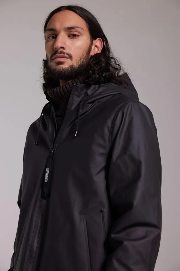 Stutterheim Stockholm Winter Jacket Black Men Winter Coats