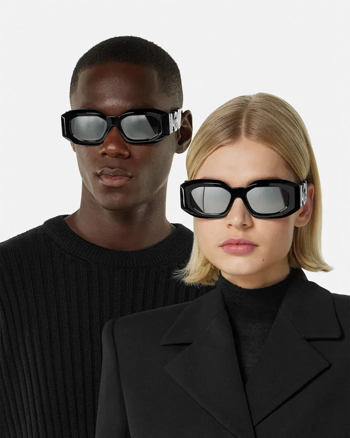 Sunglasses MenWomen Versace Maxi Medusa Biggie Sunglasses Black
