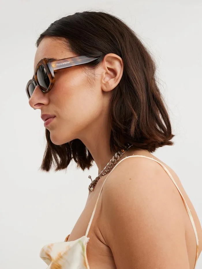 Sunglasses WomenMen Holzweiler Georg Frame Lt Brown Mix