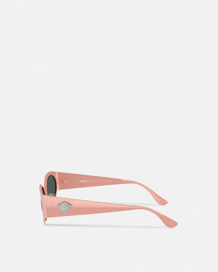 Sunglasses Women Versace La Medusa Oval Sunglasses Pink