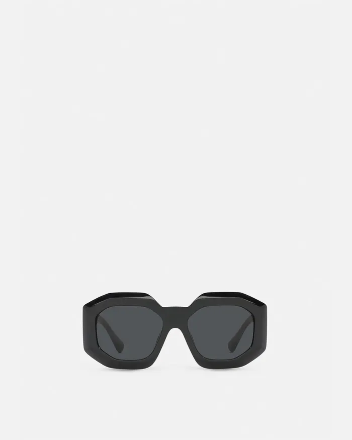 Sunglasses Women Versace Maxi Medusa Biggie Squared Sunglasses Blackgold