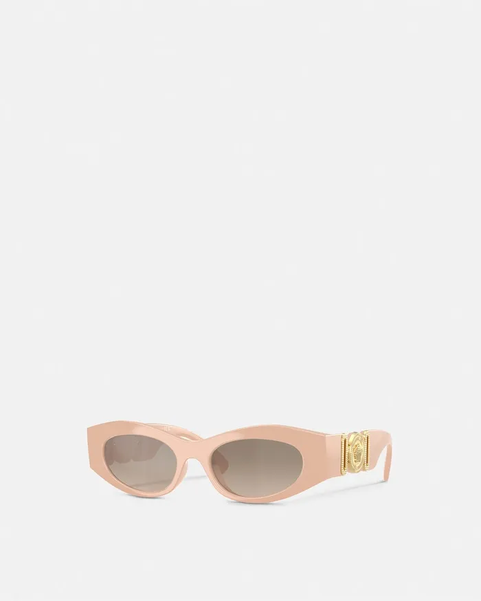 Sunglasses Women Versace Medusa Biggie CatEye Sunglasses Light Pink