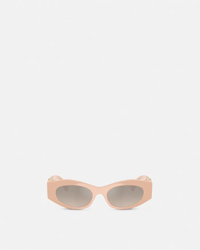 Sunglasses Women Versace Medusa Biggie CatEye Sunglasses Light Pink