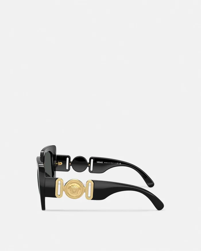Sunglasses Women Versace Medusa Biggie Maxi Sunglasses Blackgold