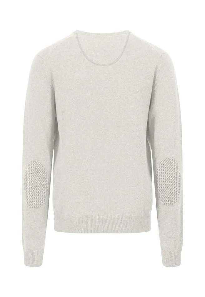 Sweater Men FYNCHHATTON Knitting Sweater Made Of Wool With A Circular Neckline Winter Whitenew Dijoncloud Bluenavyhazel