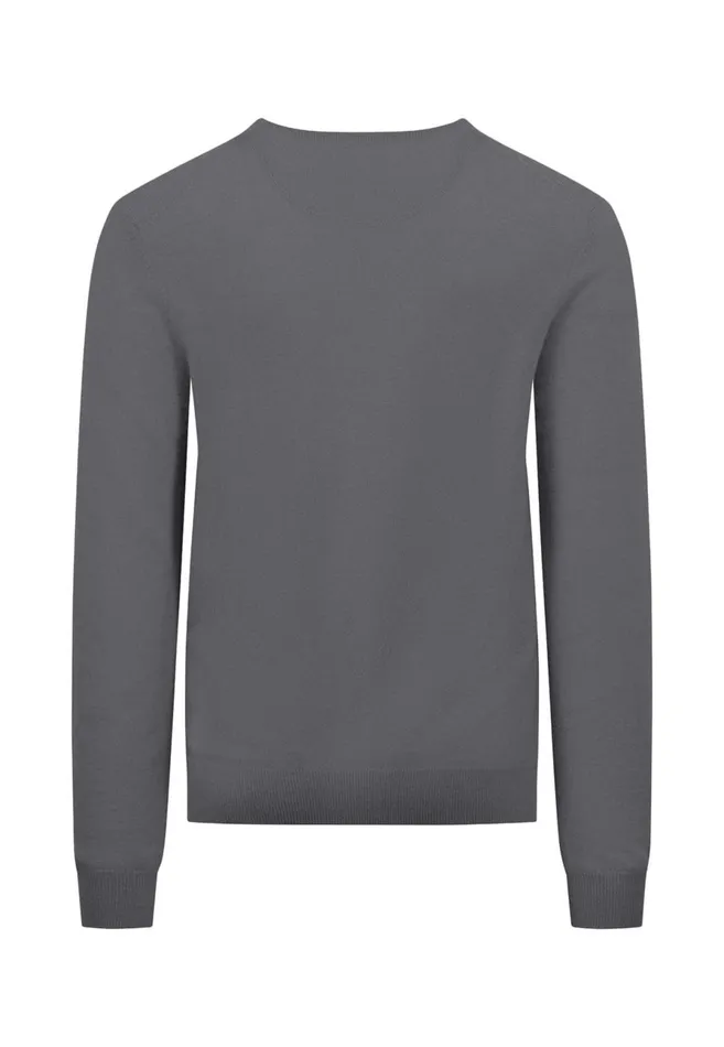 Sweater Men FYNCHHATTON Merinocashmere Sweater With A Round Neckline Cloud Bluenightlight Khakidark Emeraldgrass Greennavy
