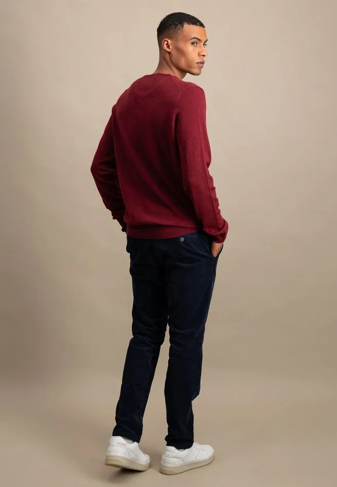 Sweater Men FYNCHHATTON Merinocashmere Sweater With A Round Neckline Cloud Bluenightlight Khakidark Emeraldgrass Greennavy