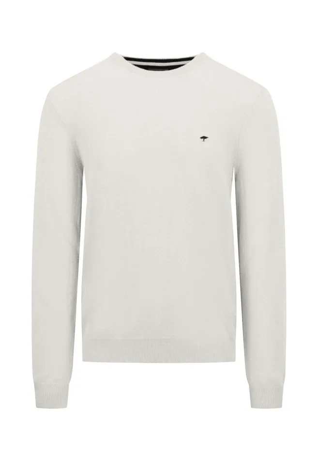 Sweater Men FYNCHHATTON Merinocashmere Sweater With A Round Neckline Cloud Bluenightlight Khakidark Emeraldgrass Greennavy