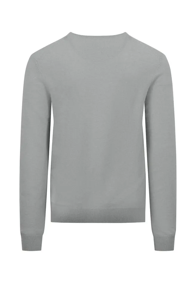 Sweater Men FYNCHHATTON Merinocashmere Sweater With A Round Neckline Cloud Bluenightlight Khakidark Emeraldgrass Greennavy