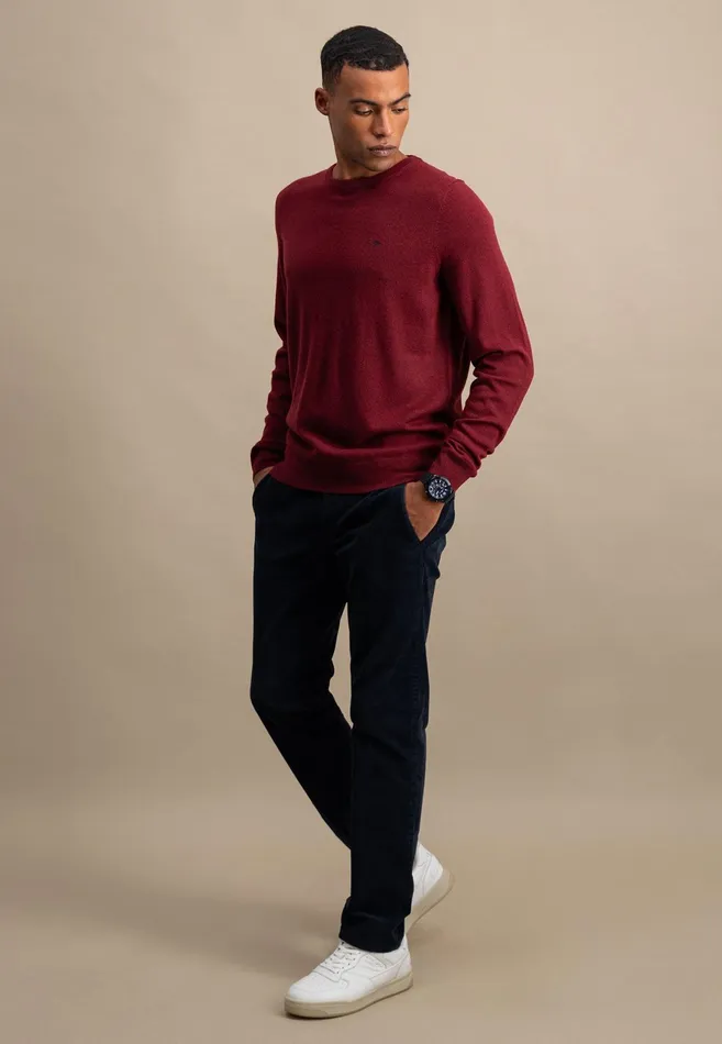 Sweater Men FYNCHHATTON Merinocashmere Sweater With A Round Neckline Cloud Bluenightlight Khakidark Emeraldgrass Greennavy