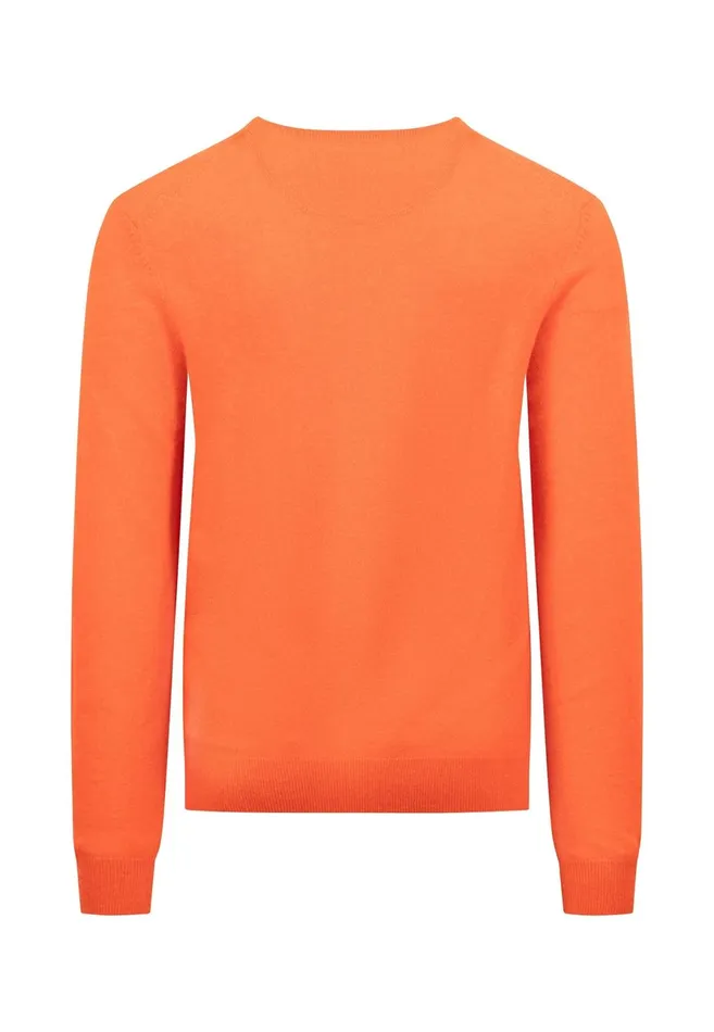 Sweater Men FYNCHHATTON Merinocashmere Sweater With A Round Neckline Cloud Bluenightlight Khakidark Emeraldgrass Greennavy