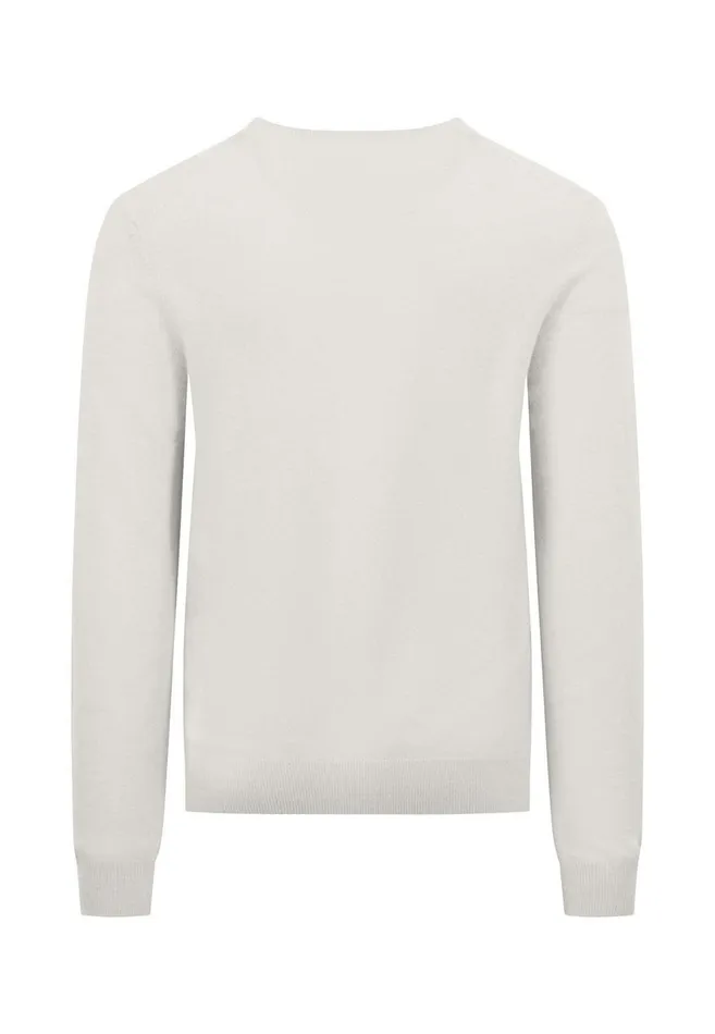 Sweater Men FYNCHHATTON Merinocashmere Sweater With A Round Neckline Cloud Bluenightlight Khakidark Emeraldgrass Greennavy