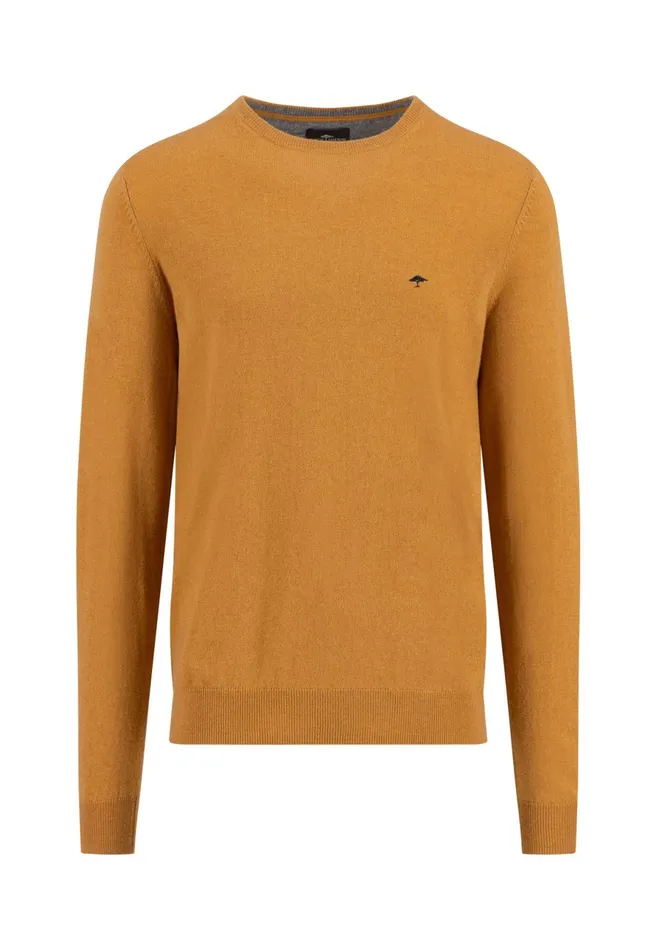 Sweater Men FYNCHHATTON Merinocashmere Sweater With A Round Neckline Cloud Bluenightlight Khakidark Emeraldgrass Greennavy