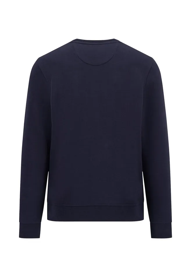Sweater Men FYNCHHATTON Sweater With A Circular Neckline Poppy Rednew Offwhitenavy