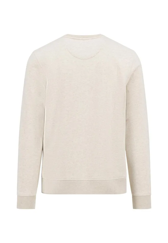 Sweater Men FYNCHHATTON Sweater With A Circular Neckline Poppy Rednew Offwhitenavy