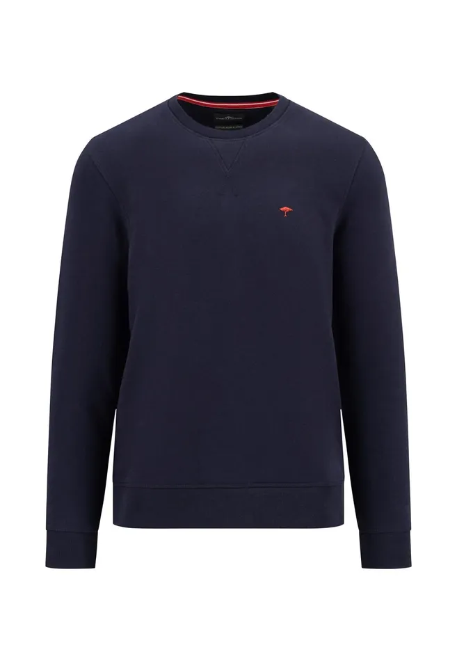 Sweater Men FYNCHHATTON Sweater With A Circular Neckline Poppy Rednew Offwhitenavy