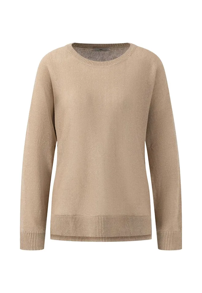 Sweater Women FYNCHHATTON Knitting Sweater Made Of Pure Linen Milksafari Beigereed Greenbright Apricot Sweater Women FYNCHHATTON Knitting Sweater Made Of Pure Linen Milksafari Beigereed Greenbright Apricot