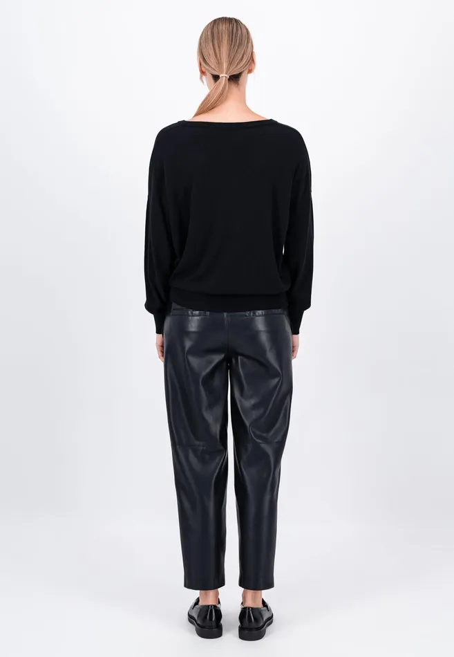 Sweater Women FYNCHHATTON Sweater With Silk Content And Vneckline Blackdusty Rosetaupe