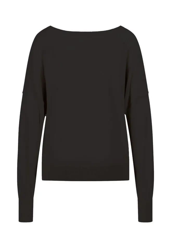 Sweater Women FYNCHHATTON Sweater With Silk Content And Vneckline Blackdusty Rosetaupe