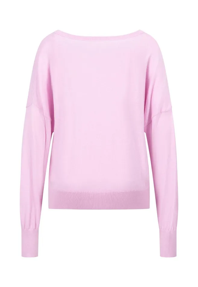 Sweater Women FYNCHHATTON Sweater With Silk Content And Vneckline Blackdusty Rosetaupe