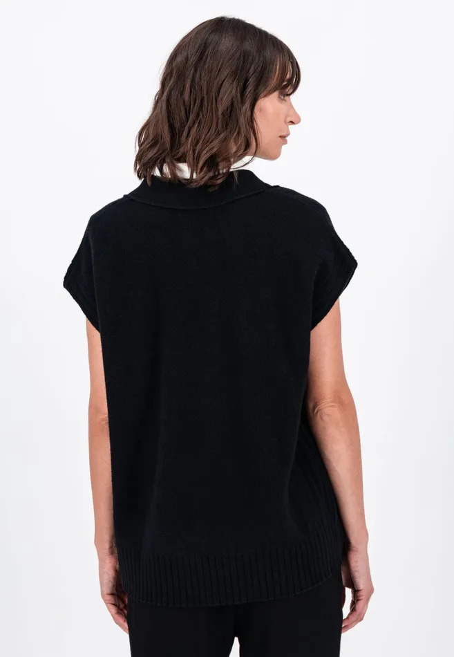 Sweater Women FYNCHHATTON Wool With Vneck Knitted Sweaters Black