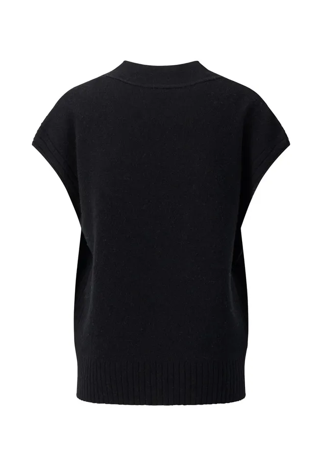 Sweater Women FYNCHHATTON Wool With Vneck Knitted Sweaters Black