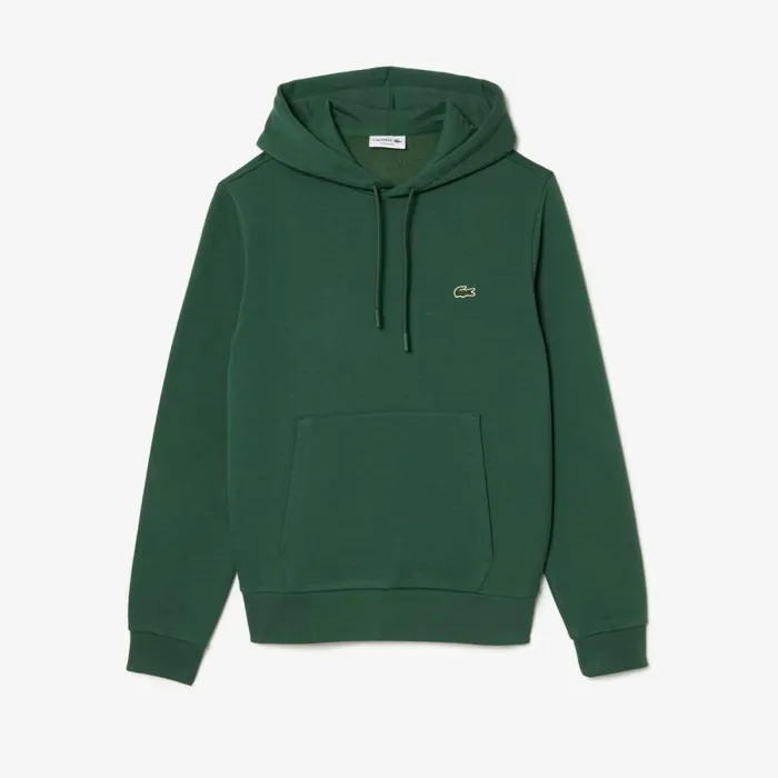 Sweaters and Sweatshirts Men Lacoste Men039s Classic Fit Cotton Blend Hoodie Dark Green Smi