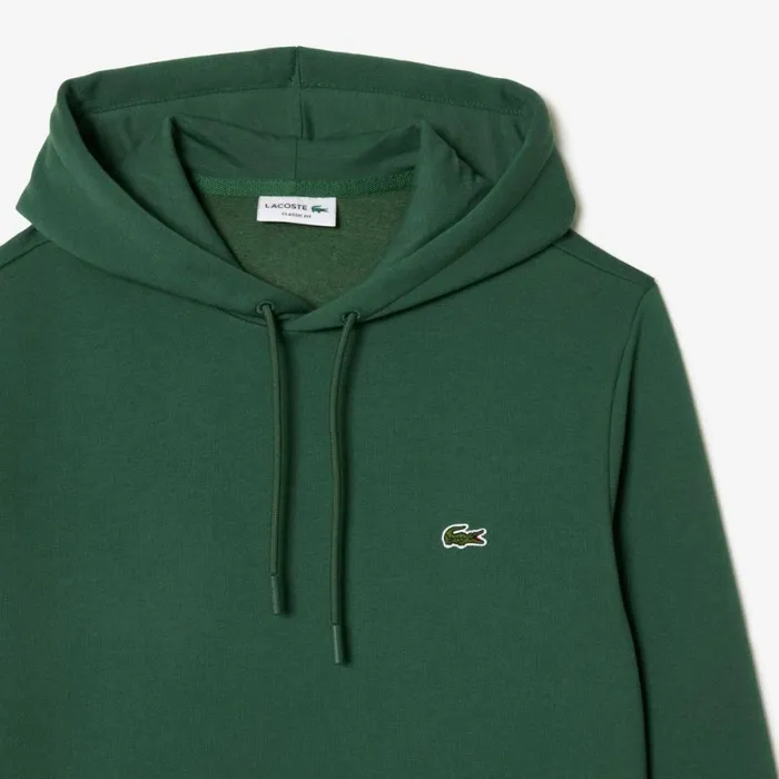 Sweaters and Sweatshirts Men Lacoste Men039s Classic Fit Cotton Blend Hoodie Dark Green Smi