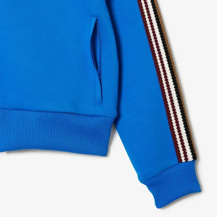 Sweaters and Sweatshirts Men Lacoste Men039s Made In France ZipUp Colorblock Sweatshirt Blue Siy