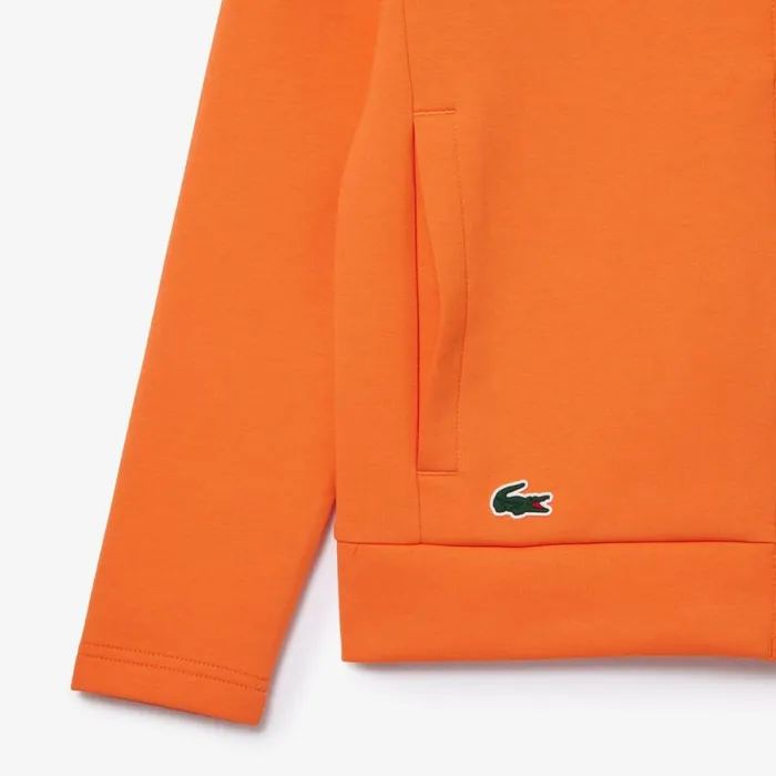 Sweaters and Sweatshirts Men Lacoste Men039s Miami Open Edition Tennis Sweatshirt Orange 5qp