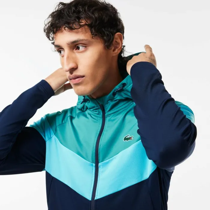 Sweaters and Sweatshirts Men Lacoste Men039s Stretch Sweatshirt Blue Navy Blue Rii