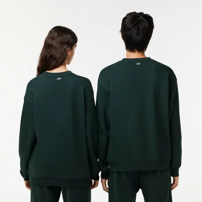 Sweaters and Sweatshirts MenWomen Lacoste Lacoste X EleVen By Venus Oversized Fleece Sweatshirt Dark Green Hce
