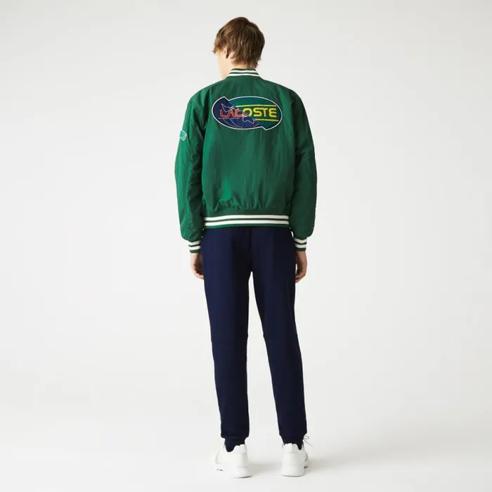 Sweatpants and Trousers Men Lacoste Men039s Colorblock Cotton Fleece Sweatpants Navy Blue Green Red 4xn