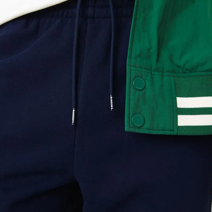 Sweatpants and Trousers Men Lacoste Men039s Colorblock Cotton Fleece Sweatpants Navy Blue Green Red 4xn