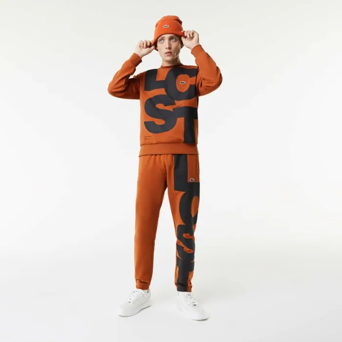 Sweatpants and Trousers Men Lacoste Men039s Contrast Lettering Cotton Sweatpants Brown 3pb Sweatpants and Trousers Men Lacoste Men039s Contrast Lettering Cotton Sweatpants Brown 3pb