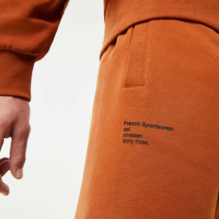 Sweatpants and Trousers Men Lacoste Men039s Contrast Lettering Cotton Sweatpants Brown 3pb