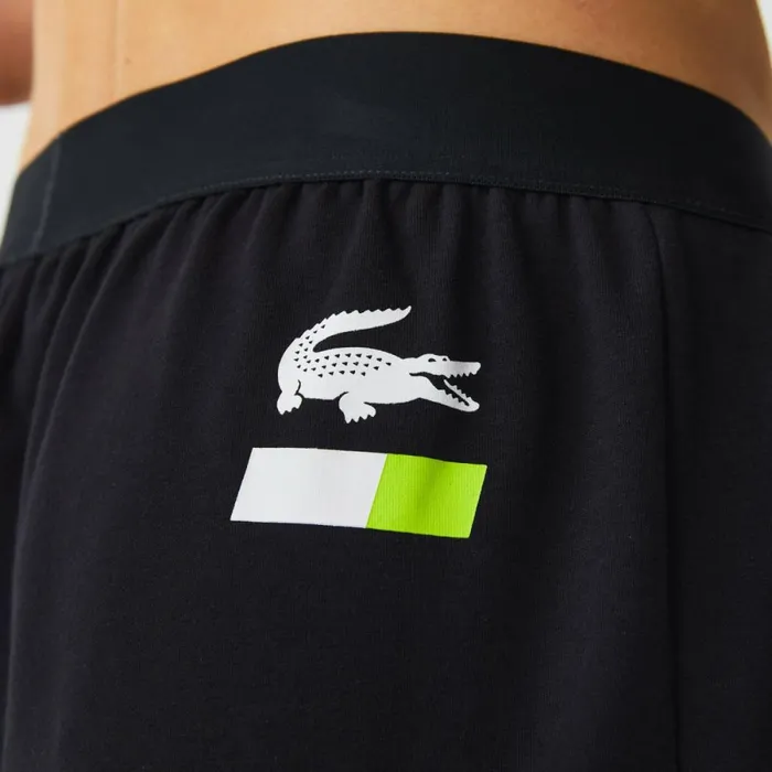 Sweatpants and Trousers Men Lacoste Men039s Oversized Logo Fleece Pajama Pants Dark Grey White Yellow P44