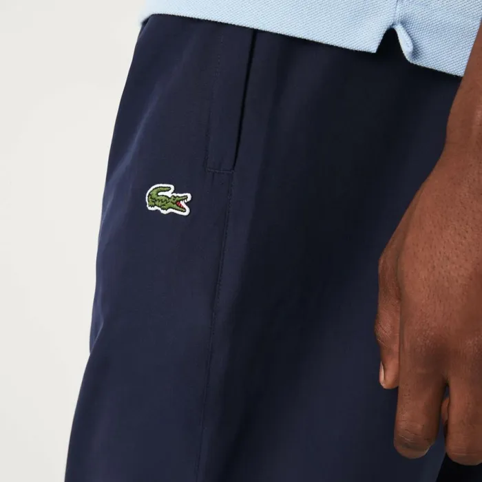 Sweatpants and Trousers Men Lacoste Men039s Regular Fit WaterRepellent Joggers Navy Blue 166