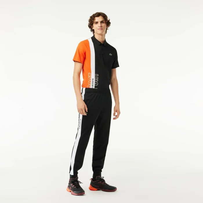 Sweatpants and Trousers Men Lacoste Men039s Ripstop Tennis Sweatpants Black White 258 Sweatpants and Trousers Men Lacoste Men039s Ripstop Tennis Sweatpants Black White 258