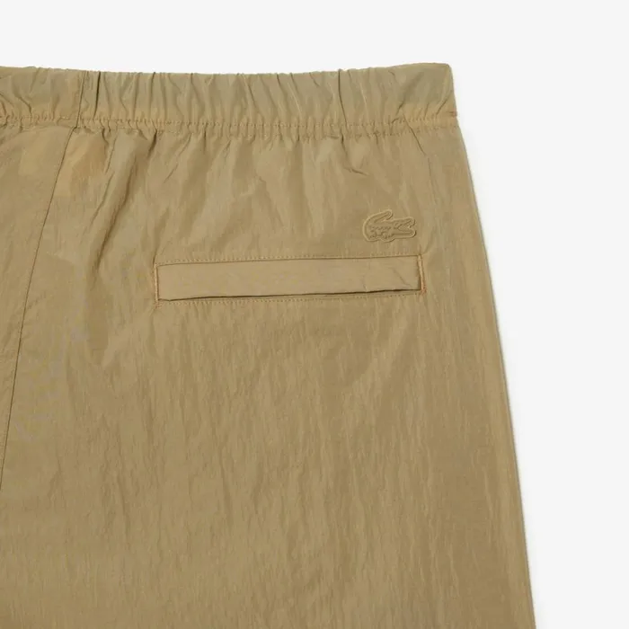 Sweatpants and Trousers Men Lacoste Mens Relaxed Fit WaterRepellent Pants Beige Cb8
