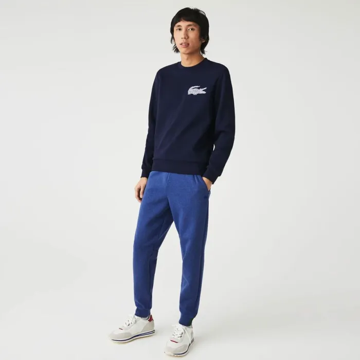 Sweatpants and Trousers Men Lacoste Mens Slim Fit Heathered Cotton Blend Sweatpants Blue Chine Hjd Sweatpants and Trousers Men Lacoste Mens Slim Fit Heathered Cotton Blend Sweatpants Blue Chine Hjd